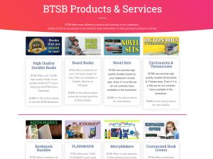 Products Services screen grab