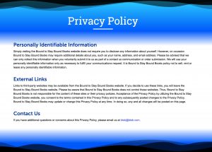 Privacy Policy screen grab