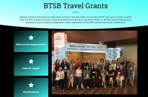 Travel Grants screen grab