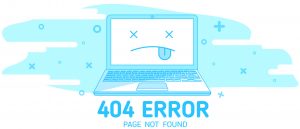 404 Error Blue