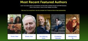 most recent featured authors screen grab