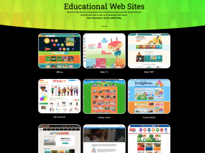 educational web sites screen grab