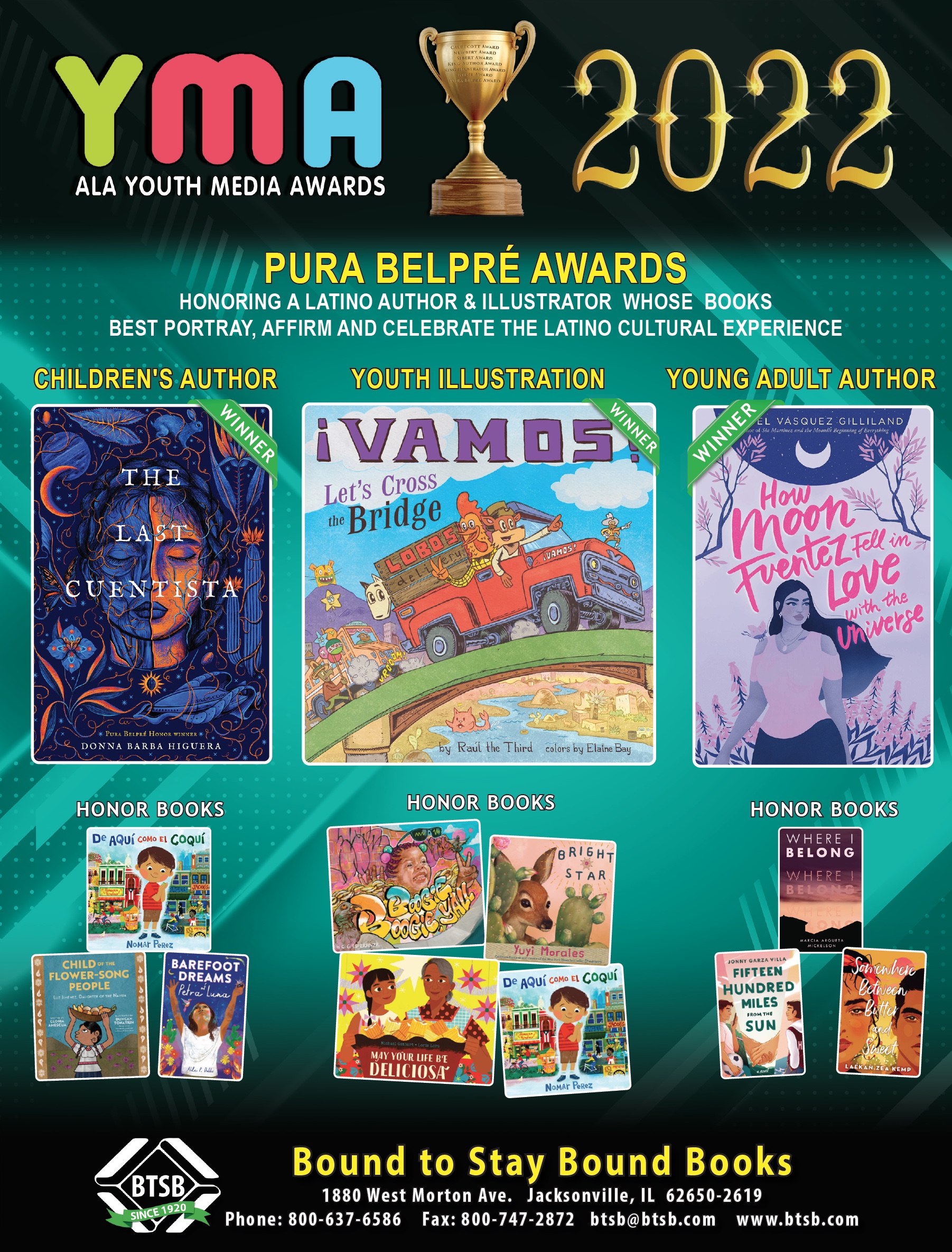 2022 ALA Youth Media Award POSTERS - Bound To Stay Bound Books