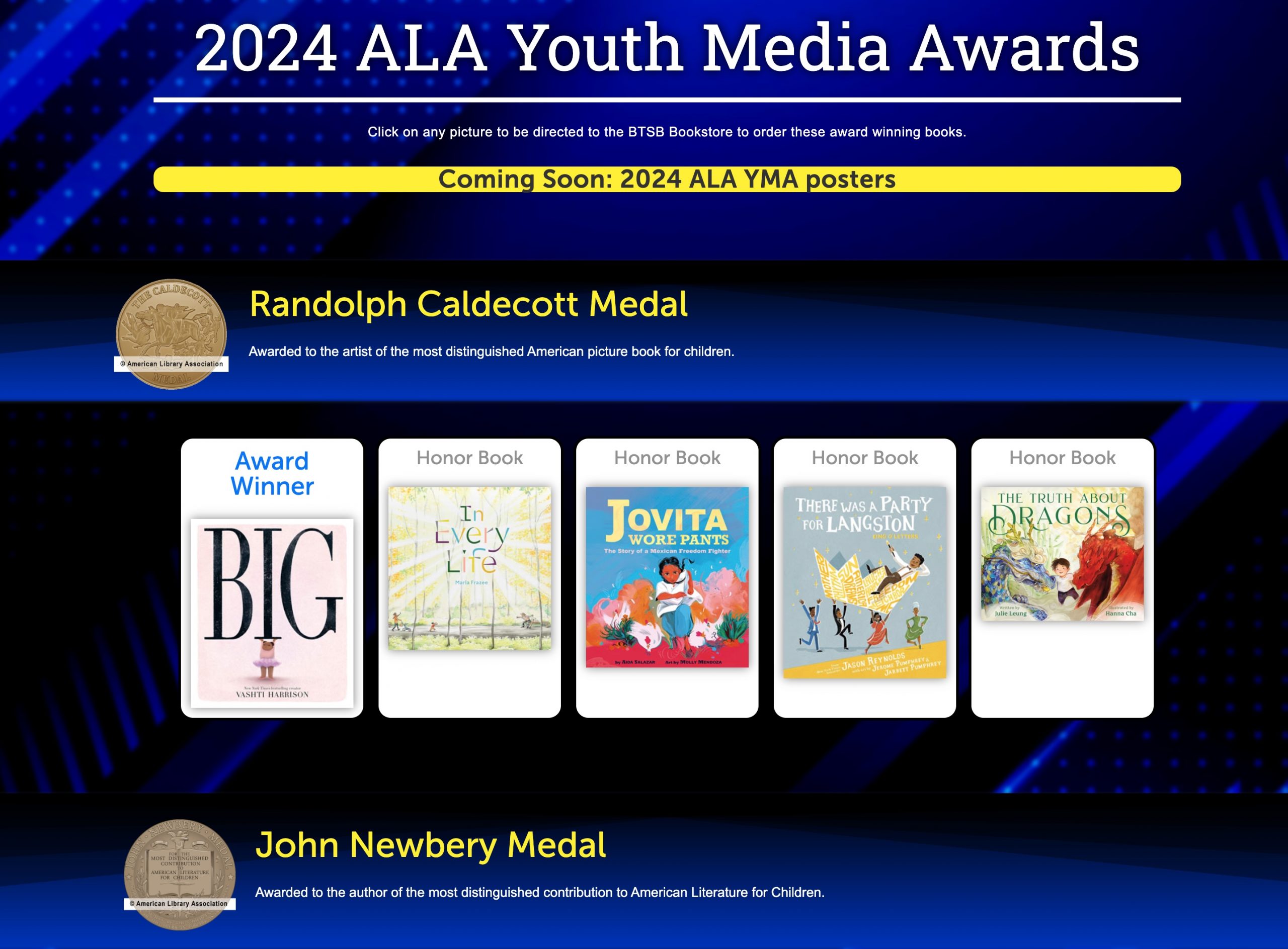 2024 ALA Youth Media Awards Bound to Stay Bound Books